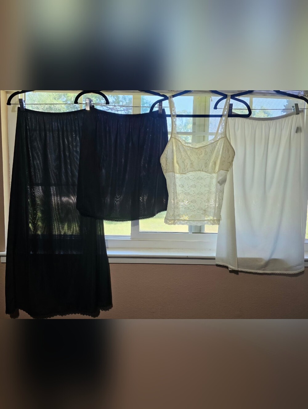 Vintage Lingerie Bundle Slips & Lace Cami Set